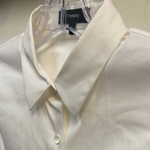 Theory Men's Ivory Dress Shirt